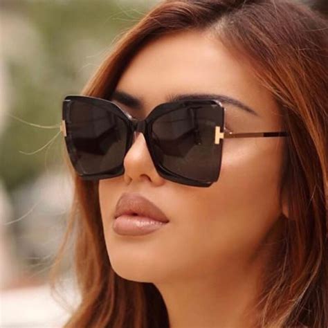 qpeclou 2020 new oversized square sunglasses women brand designer t sun glasses female big frame
