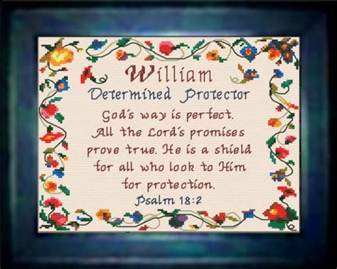 Name Blessings William Personalized Names With Meanings And Bible