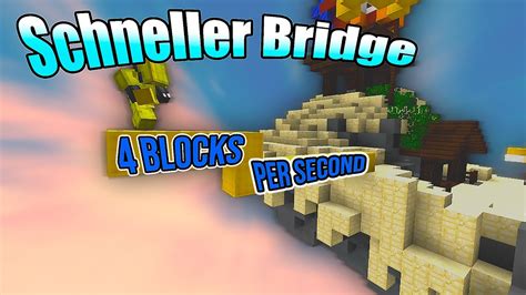 How To Schneller Bridge Easiest Bridging Method In Minecraft History