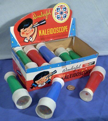Vintage Toy Kaleidoscope One Dozen In Dime Store Point Of Sale Display