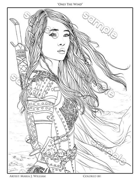 Elf Warrior Coloring Pages For Adults Coloring Pages