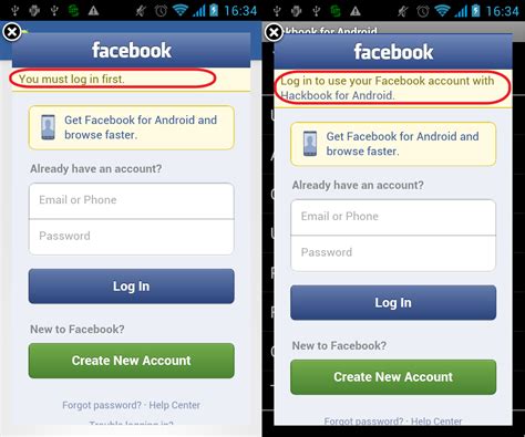 Android Facebook Oauth Shows You Must Log In First Stack Overflow