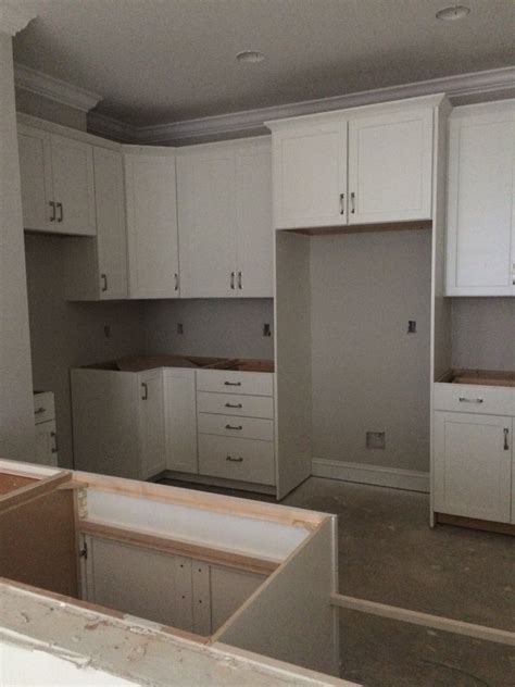 I love how it looks in this bathroom. Kitchen cabinets with the walls now painted! Sherwin ...