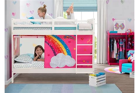 Delta Children Low Twin Loft Bed And Jojo Siwa Bedroom Bundle Ashley