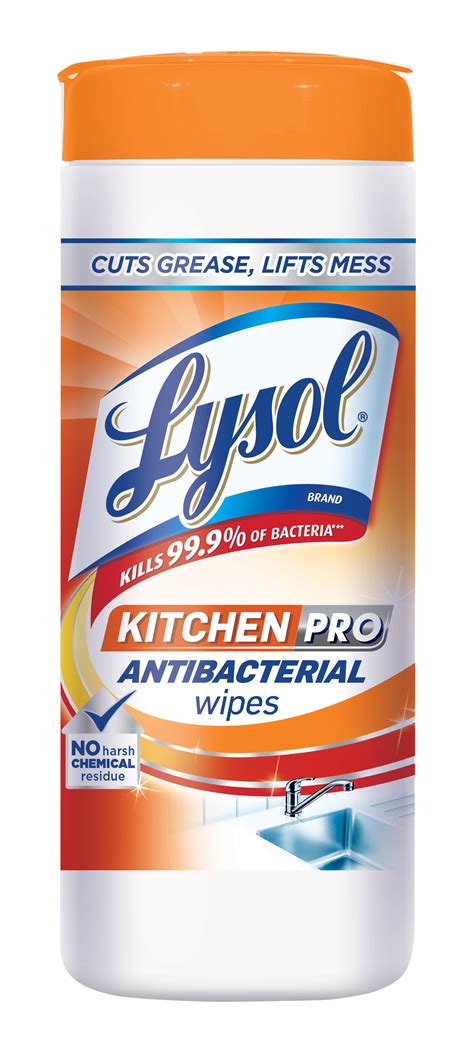 You've earned the right to shop tax free and enjoy free shipping! Lysol Kitchen Pro Antibacterial Disinfecting Wipes, 30ct ...