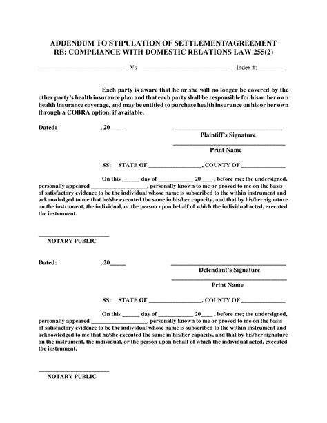 Free 5 Domestic Settlement Agreement Contract Forms In Pdf Ms Word