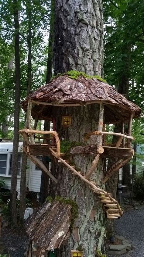 Tree Stump Ideas For Magical Fairy Garden Fairy Tree Houses Fairy