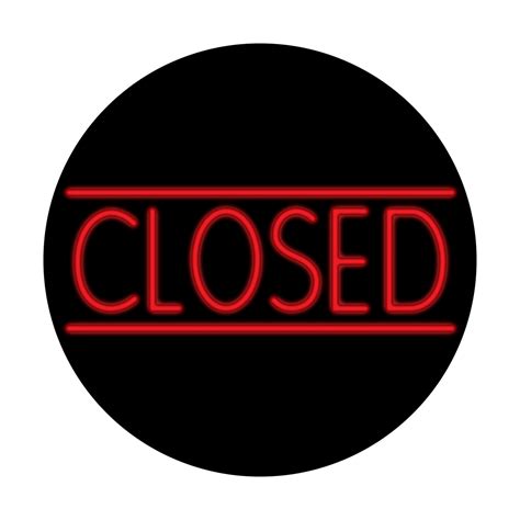 Closed Neon Sign - Apollo Design