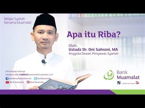 Dalam artikel ini kita akan membahas pengertian maqashid syariah dan konsepnya. Belajar Syariah bersama Muamalat: Apa itu Riba? - YouTube