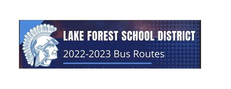 Lf Bus Routes For 2022 23 Sy Lake Forest School District