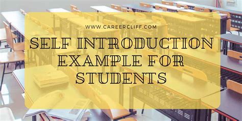 Creative Self Introduction Example For Students In English Careercliff