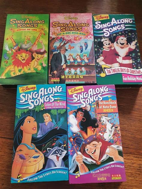 Walt Disney Sing Along Songs Vhs Tape From The Hunchback Of Notre Dame Hot Sex Picture