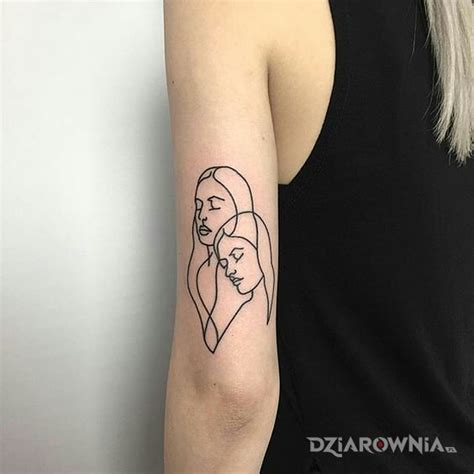 Tatuaż dwie dziewczyny | Autor: Djengosz - dziarownia.pl