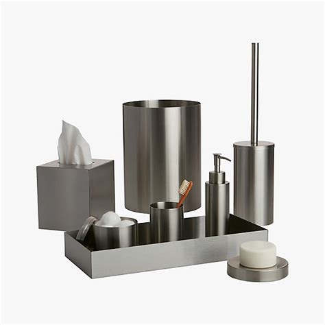 Shop online for bathroom sets, storage and more. stainless steel bath accessories | CB2