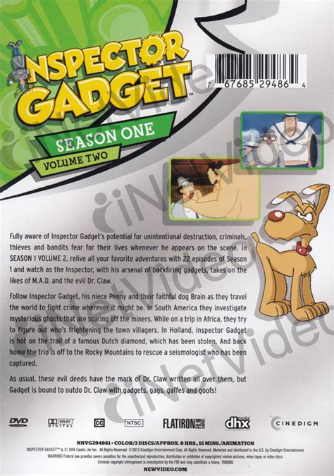 Inspector Gadget Season 1 Volume 2 On Dvd Movie