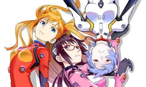 Souryuu Asuka Langley Ayanami Rei And Makinami Mari Illustrious Neon Genesis Evangelion And 2