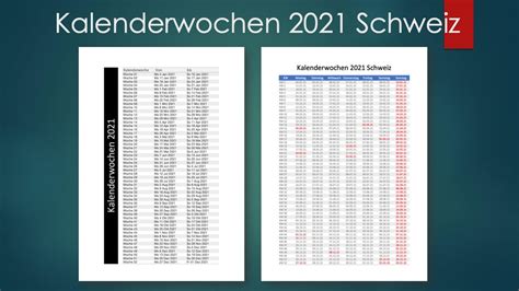 Auf dieser seite kannst du die aktuelle kw von heute, den 10.06.2021, abfragen. Kalenderwochen 2021 Schweiz Kalender | Muster-Vorlage.ch