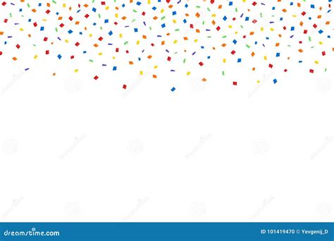 Colorful Confetti Isolated On Transparent Square Background Christmas