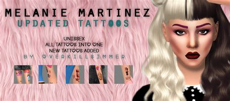 Melanie Martinez Tattoos Sims 4 Magdalene Honus