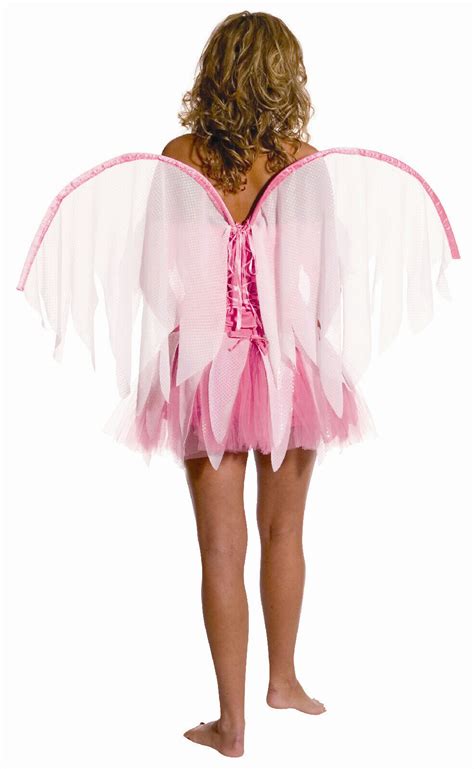 Enchanted Fantasy Pink Fairy Adult Costume With Wings Ebay