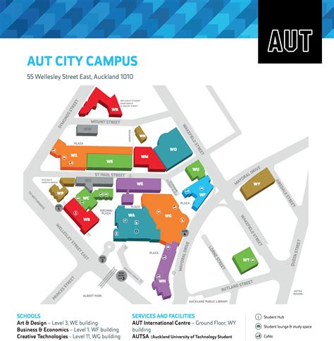 Aut City Campus Map Campus Map Westminster Map Map