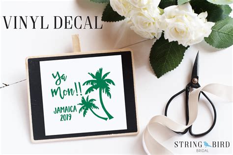 Yahso jamaican grille has been serving authentic cuisine locally since it opened its door on main street in keene in may 2019. Ya Mon Jamaica Wedding Tumbler Vinyl Decal - Jamaica Tumbler Decal - Wedding Vinyl Decal ...