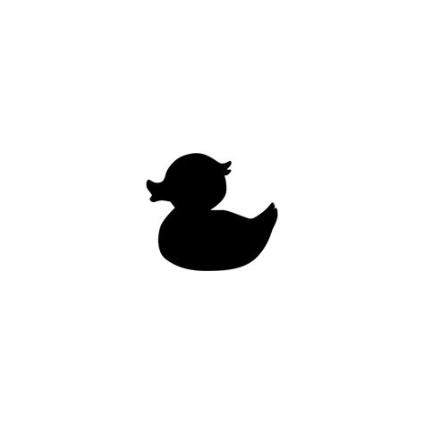 Rubber Ducky Silhouette At Getdrawings Free Download