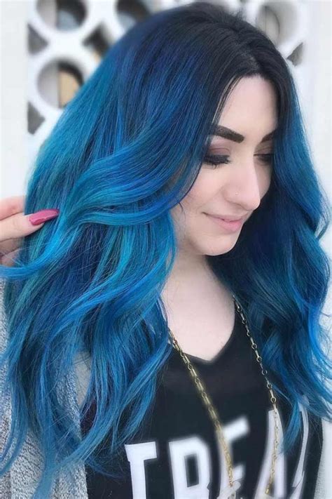 2021 Blue Hair Color Hairstyles For Pretty Women