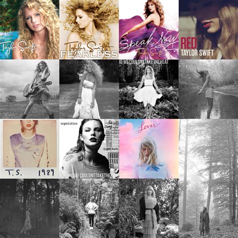 Taylor Swift 9 Album Collage Just Taylor Swift