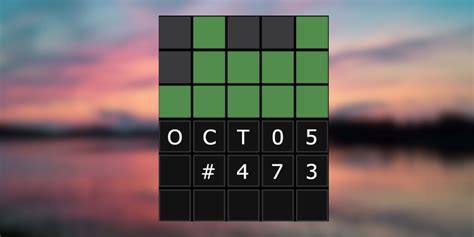 Wordle 473 October 5, 2022 Hints & Answer