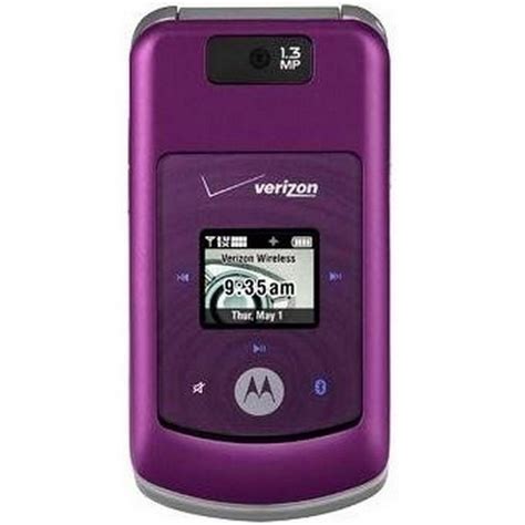 Motorola W755 Purple Good Used Verizon Flip Phone For Sale