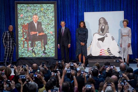 Portraits Of Barack And Michelle Obama Unveiled At The National