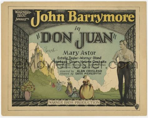 As don juan, he pursues his conquests with rakish abandon. eMoviePoster.com: 2c172 DON JUAN TC 1926 John Barrymore as ...
