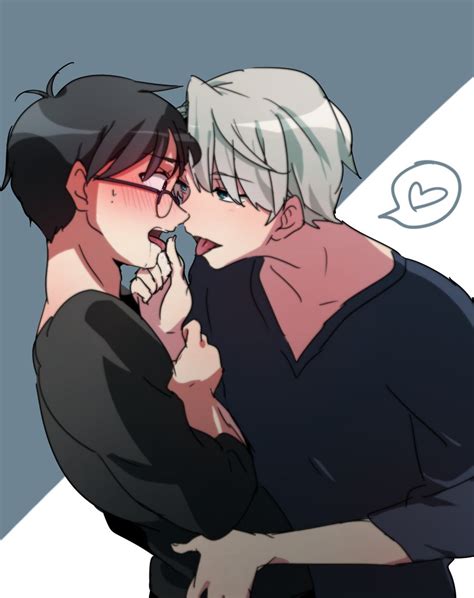 Katsuki Yuuri And Viktor Nikiforov Yuri On Ice Drawn By Hapoa