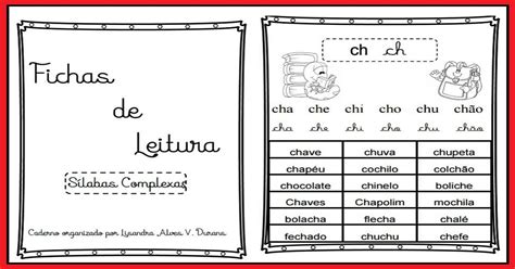 Fichas De Leitura Das S Labas Complexas S Escola