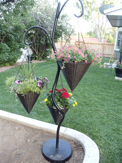 Hanging Basket Plant Stand Hanging Basket Wood Stand Shanty 2 Chic