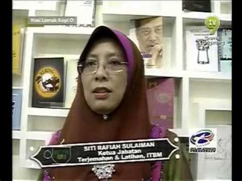 Institut terjemahan dan buku malaysia (itbm). TV Program Nasi Lemak Kopi O TV9: Institut Terjemahan ...