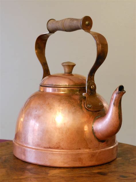 Vintage Copper Tea Kettle Portugal