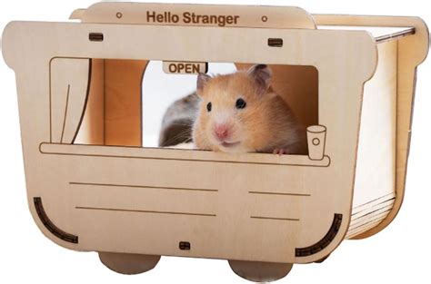 Dxcaicc Hamster Basswood House For Small Animalcreativity