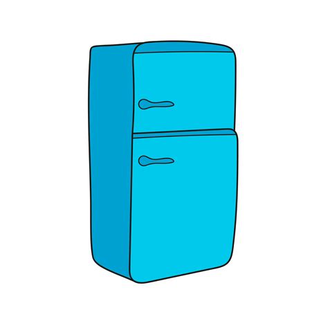 Simple Cartoon Icon Refrigerator Vector Cartoon Illustration 4606155