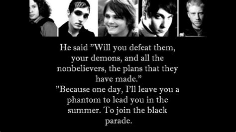 This song is on my chemical romance's third studio album, entitled the black parade. Welcome To The Black Parade - My Chemical Romance (Lyrics ...