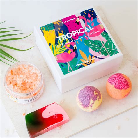 tropical pamper set by soul and soap | notonthehighstreet.com