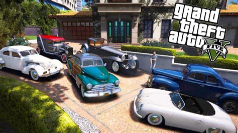 Gta 5 Stealing Luxury Classic Cars With Michael Gta 5 Real Life Cars8