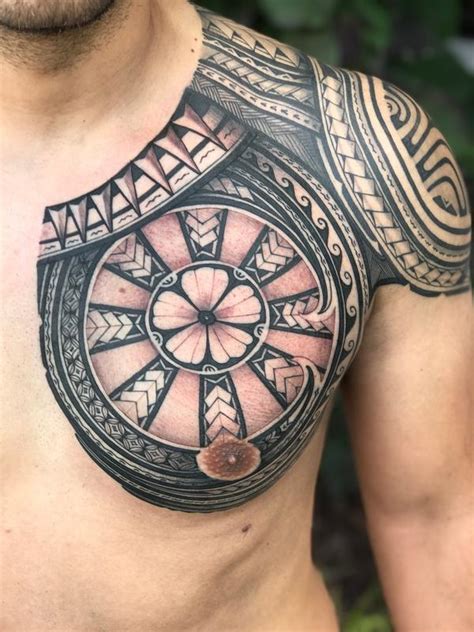 Polynesian Chest Piece By Keoki Tattoonow