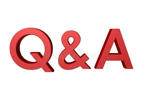 Questions And Answers Qanda Green Word Text On White Back Stock