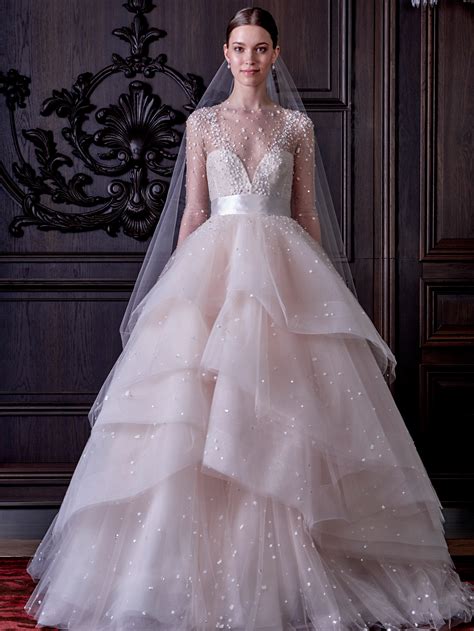 Monique Lhuillier S New Wedding Dress Collection Is Both Naughty And Nice Huffpost