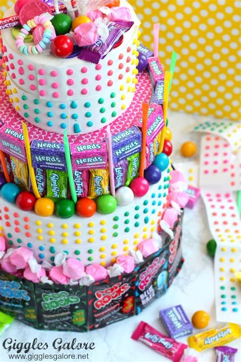 How To Make A No Bake Candy Birthday Cake Candy Birthday Cakes