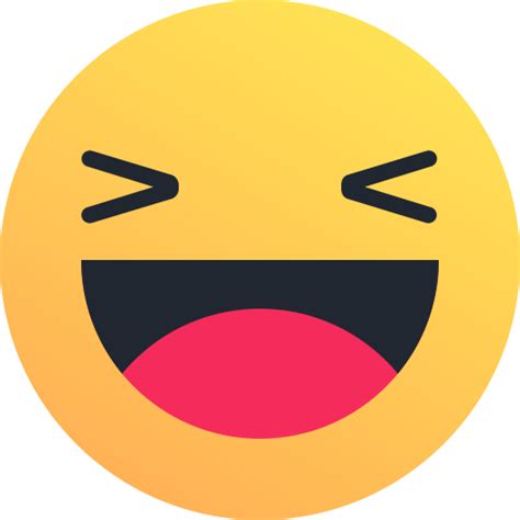 Laugh Emoticon Smile Joy Happy Emoji Reaction Icon