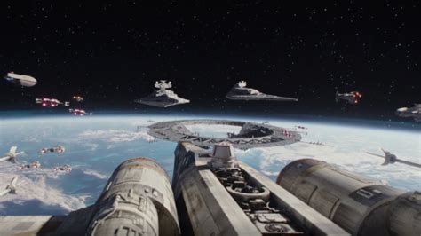 Rebel Fleet Arrives To Scarif Scene Rogue One A Star Wars Story