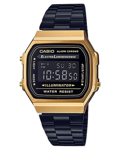 Casio Digital Illuminator Watch Black Gold Surfstitch